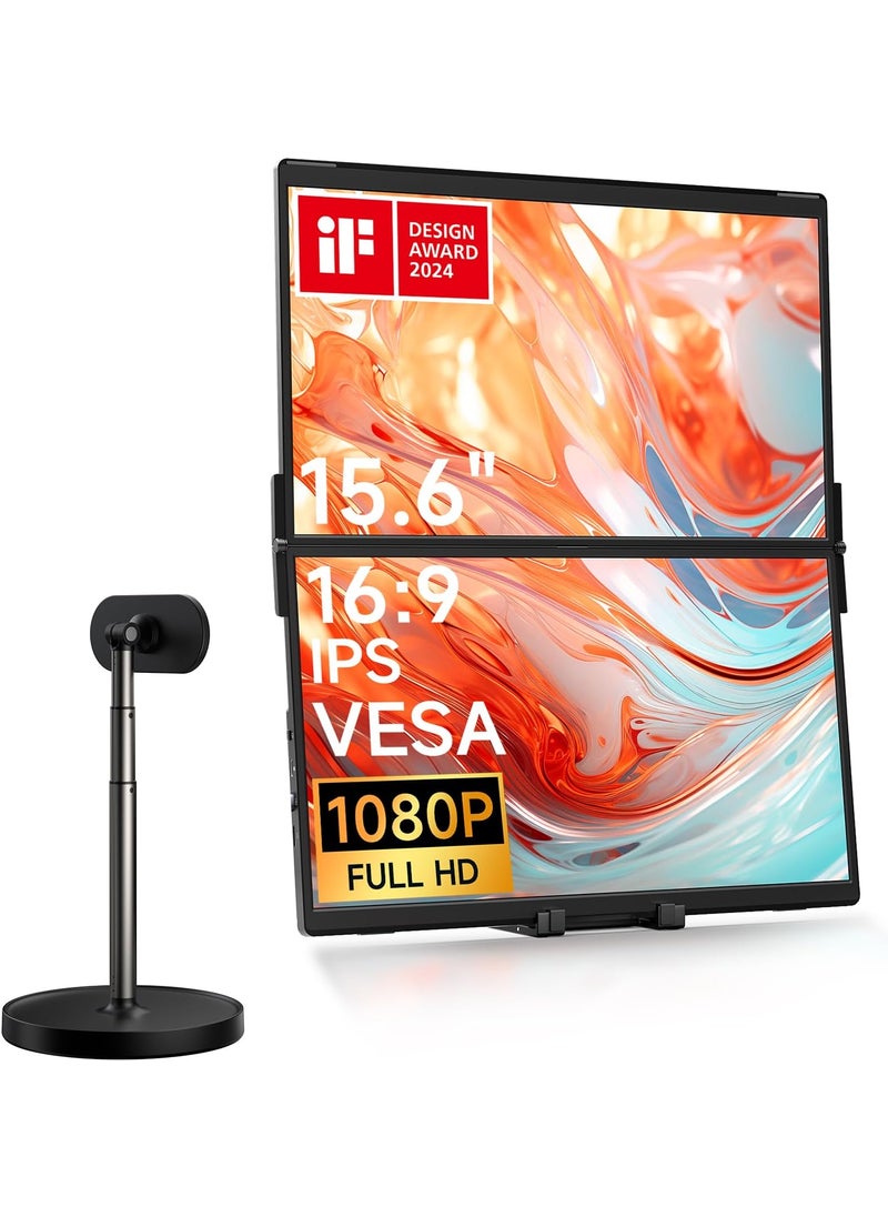 JSAUX JSAUX FlipGo Lite 156 Portable Monitor with Magnetic Stand  - Image 1