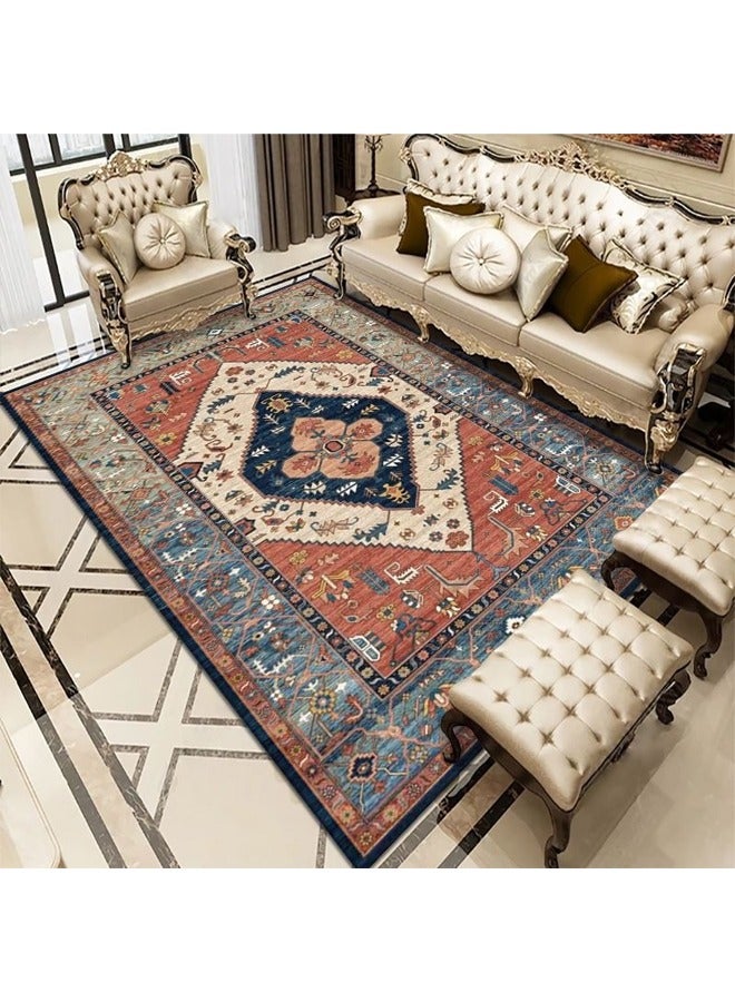 كلناميان سجاد على الطراز الأمريكي مضاد للانزلاق سجاد عصري ناعم مقاس 200 × 300 سم (قطن كشمير مقلد) - Image 1