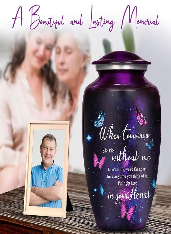 LIFAG Butterfly Urn for Ashes for Women with Sentimental Quote up to 220 lbs - Large - Image 5