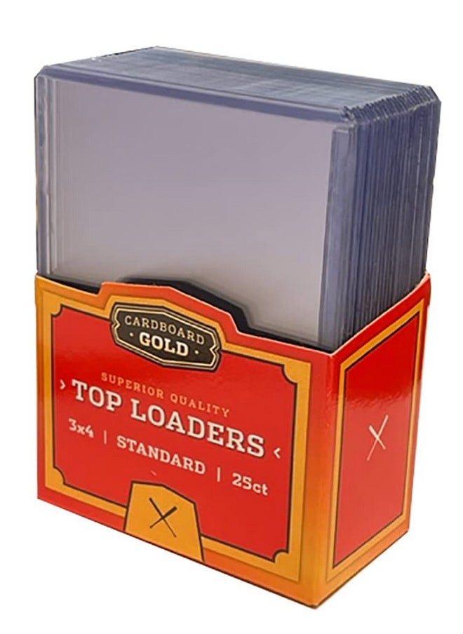 Cardboard Gold - Top Loaders For Cards (8 Packs Of 25Ct) Premium Baseball Card Protectors Sports Card Holder Hard Plastic Card Sleeves Trading Card Case Card Protector For Toploaders Storage - Image 1