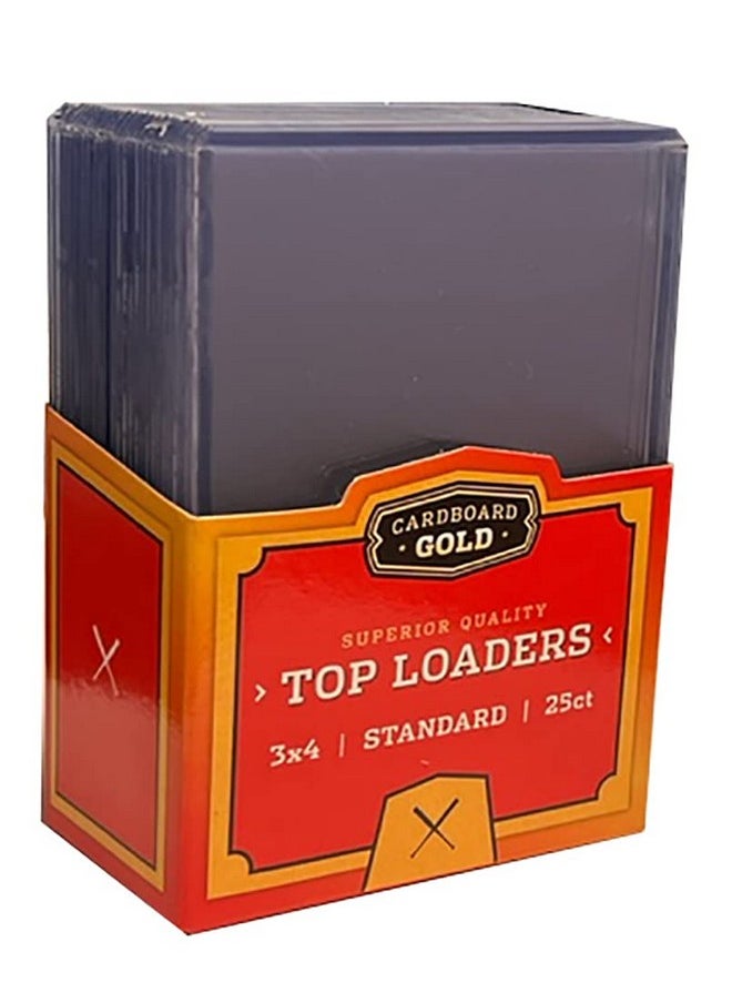 Cardboard Gold - Top Loaders For Cards (8 Packs Of 25Ct) Premium Baseball Card Protectors Sports Card Holder Hard Plastic Card Sleeves Trading Card Case Card Protector For Toploaders Storage - Image 1