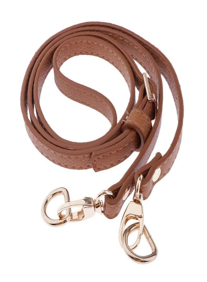 كون حزام حقيبة قابل للتعديل من الجلد الصناعي من Kawn® | حزام كتف وحزام كروس بديل مع أبازيم معدنية - بني (قطعة واحدة) - Image 2