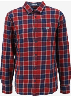 Wrangler Regular Fit Red Men's Shirt W5A9R50 Long Sleeve Shirt  - Image 1