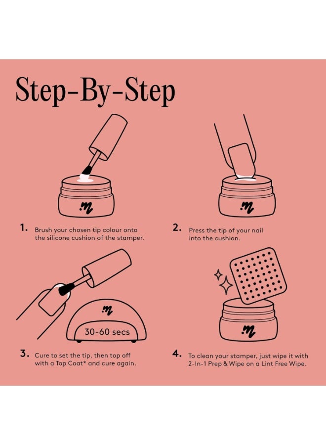 مايلي ختم جيلي من Stamp It Out مع وسادة سيليكون شفافة لختم أظافر فرنسية خالية من العيوب - Image 5