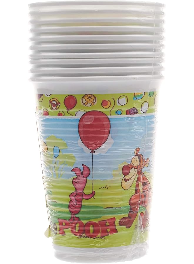 Amscan Procos Winnie The Pooh Plastic Cups Set Of 10
