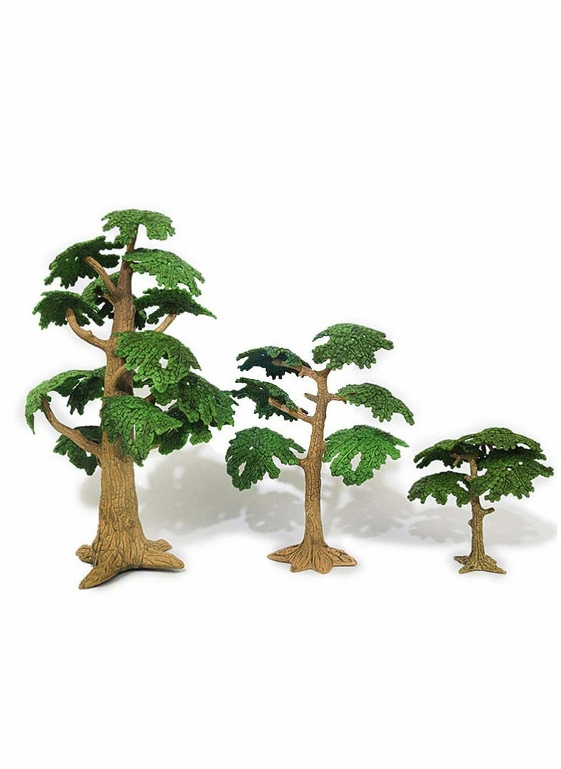 SYOSI - Tree Model Artificial Fake Mini Miniature Trees Train Railways Landscape Scenery Decoration Pine Cypress for DIY Craft 3pcs - Image 1