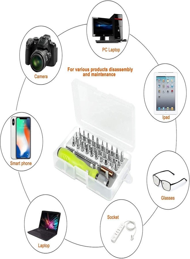 PremiumAV 32-in-1 Magnetic Precision Screwdriver Set for Electronics Repair – Mini Tool Kit with Bits for Laptop, Mobile, Watch, Console, Camera, DIY, Small Devices - Image 3
