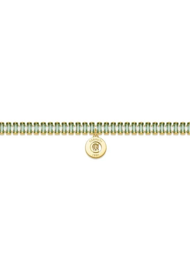 CERRUTI 1881 Claudia Baguette Chrysolite. C Logo Bracelet
