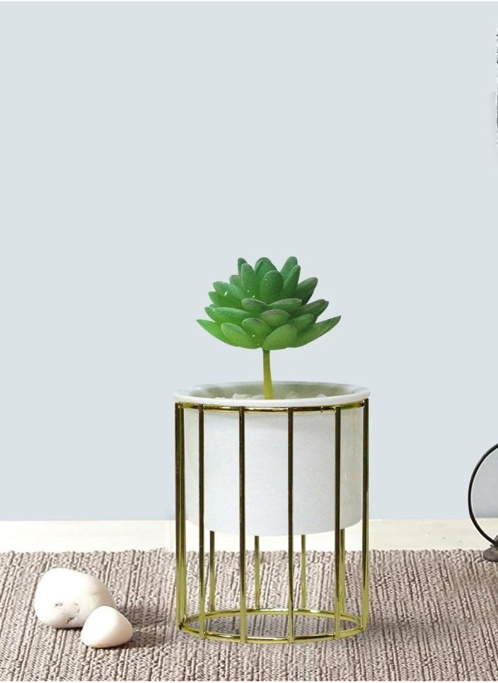 AIWANTO - 2 Pcs Artificial Decoration Flower Pots Decor Home Table Flower Hanging Flower Pots Artificial - Image 1