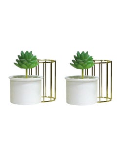 AIWANTO 2 Pcs Artificial Decoration Flower Pots Decor Home Table Flower Hanging Flower Pots Artificial  - Image 2