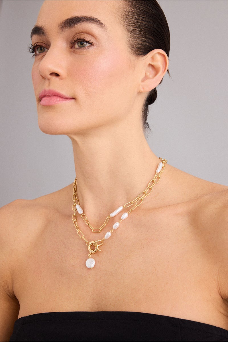 DeFacto Gold Woman Woman 2 Piece Necklace Set Casual - Image 2