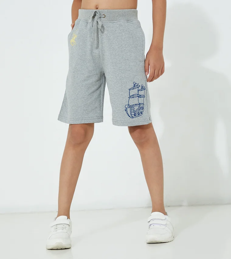 BEVERLY HILLS POLO CLUB Beverly Hills Polo Club Printed Elasticated Shorts