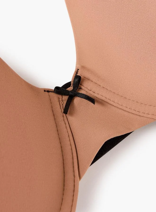 Aadaraya Aadaraya Plunge Bra with Hook and Eye Closure