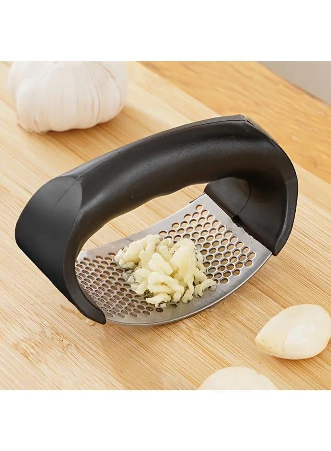 Premium Stainless Steel Garlic Press - Easy-to-Use, Durable Kitchen Gadget for Perfectly Crushed and Minced Garlic - Image 1