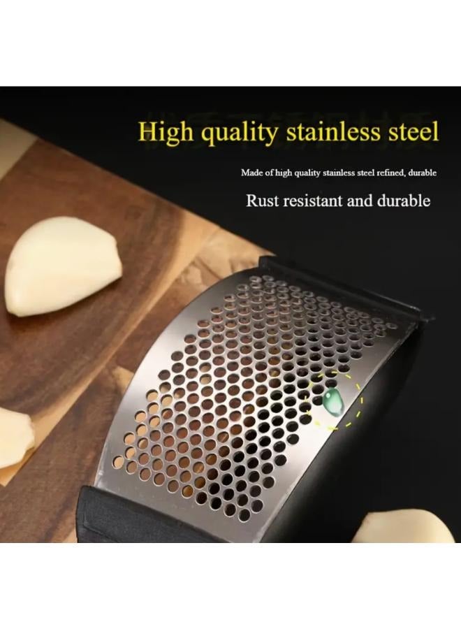 Premium Stainless Steel Garlic Press - Easy-to-Use, Durable Kitchen Gadget for Perfectly Crushed and Minced Garlic - Image 3