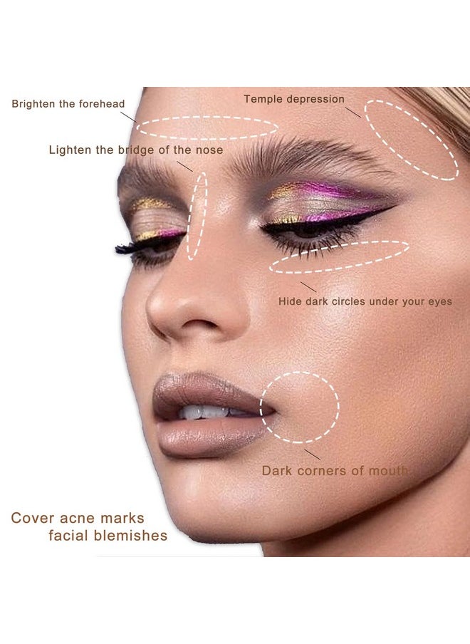 Vodisa - Cream Concealer Corrector Correcting Contour Makeup Set Under Eye Concealer Cream Kit For Dark Circles And Blemish 14 - Image 1