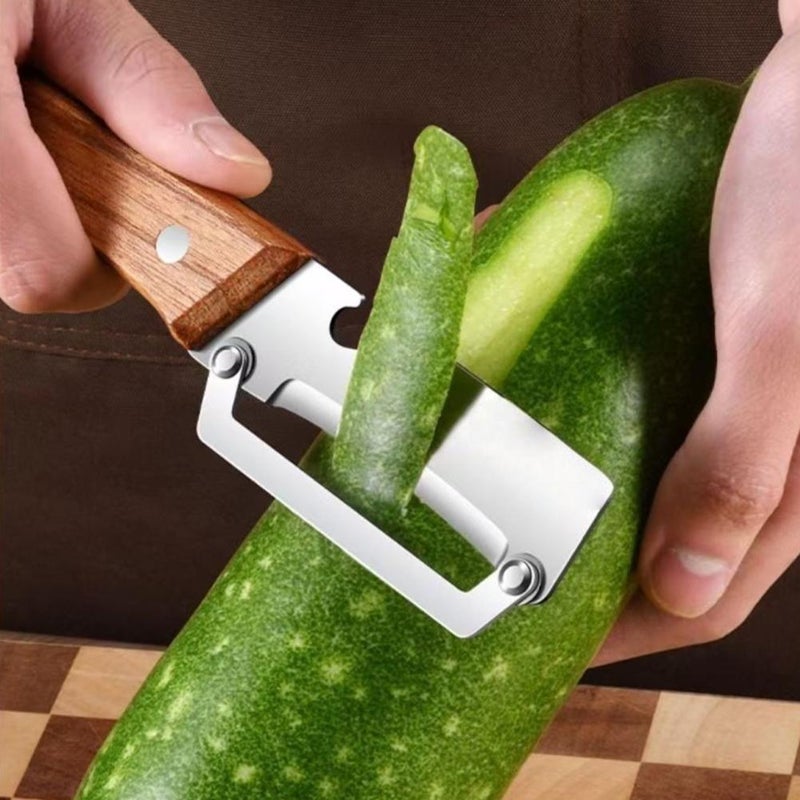 Multifunctional household fruit and vegetable peeler, extra thick stainless steel kitchen peeler, pineapple peeler. - Image 5