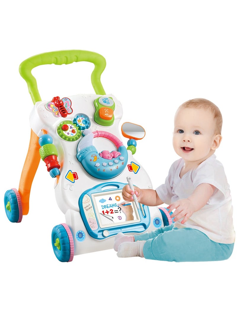 HUNGER Baby Activity Walker, First Step Multiple Pattern, Sit & Play, Music toy, Stand & Walk, Building Blocks, Intelligence Development,Walker for 6-18 Months Baby,Boy&Girl Birthday Gift - Image 3