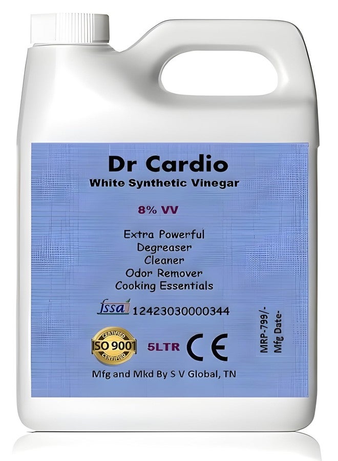 Dr Cardio دكتور كارديو وايت، خل أبيض صناعي (5 لتر، قوي) - Image 1