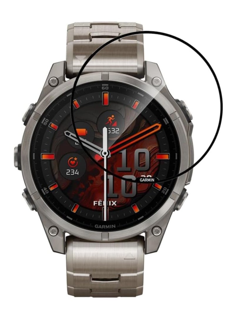 FITME 3pcs - Screen Protector 3D Compatible with Garmin Fenix E (47mm)  - Image 1
