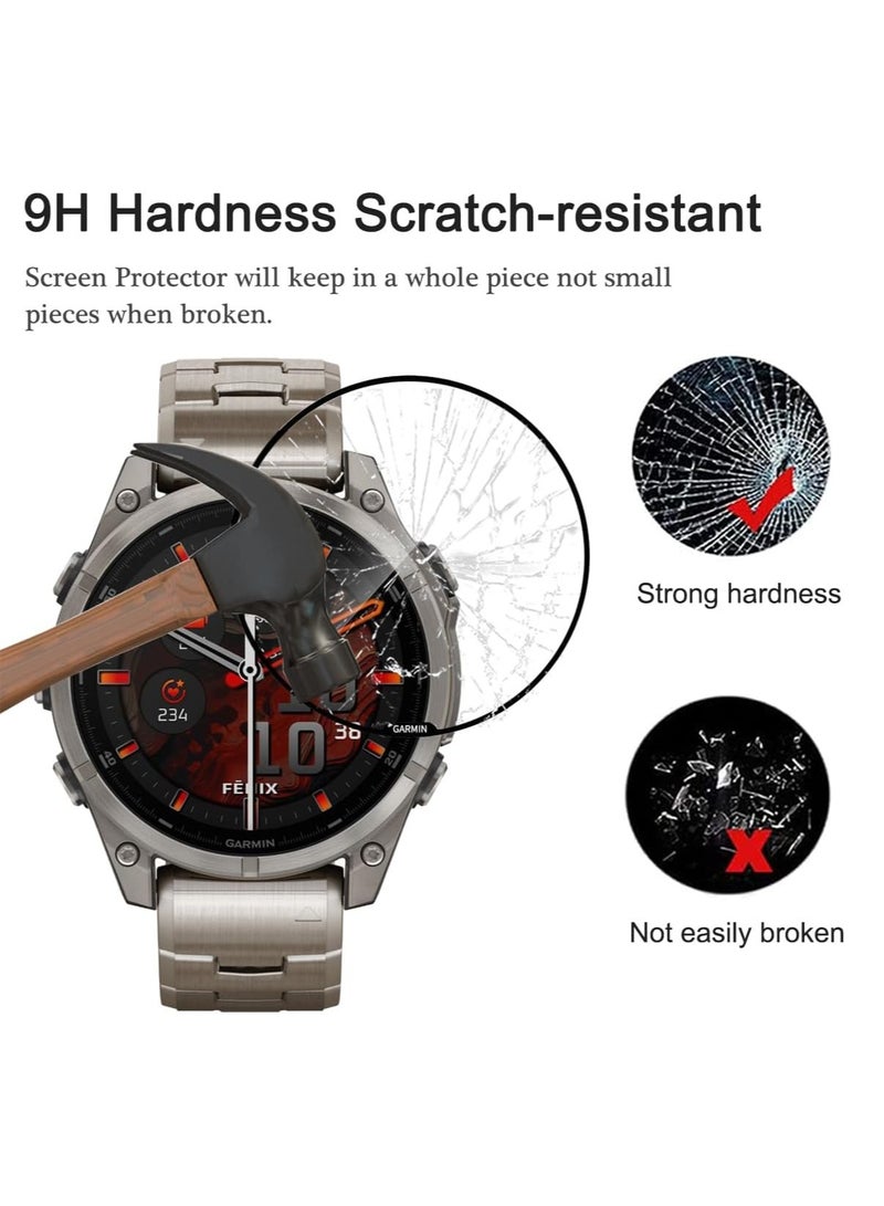 FITME 3pcs - Screen Protector 3D Compatible with Garmin Fenix E (47mm)  - Image 2