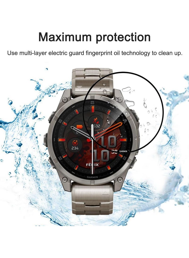 FITME 3pcs - Screen Protector 3D Compatible with Garmin Fenix E (47mm)  - Image 4