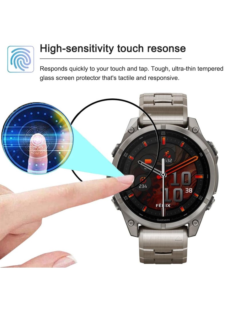 FITME 3pcs - Screen Protector 3D Compatible with Garmin Fenix E (47mm)  - Image 5