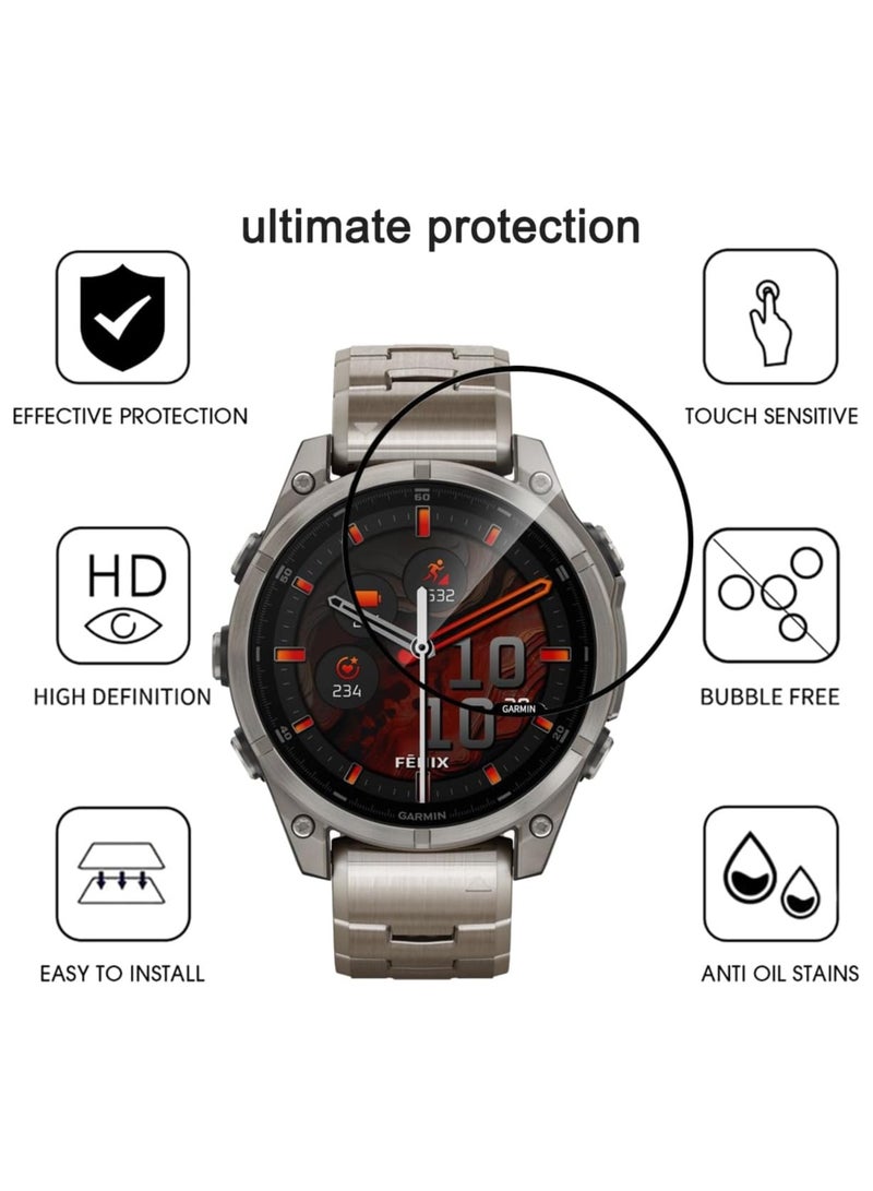 FITME 3pcs - Screen Protector 3D Compatible with Garmin Fenix E (47mm)  - Image 3