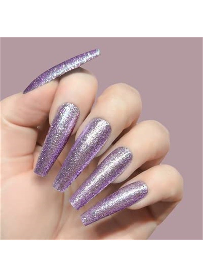 KIARA SKY LED UV Soak Off Platinum Gel FX (Euphoria - Foil Glitter)