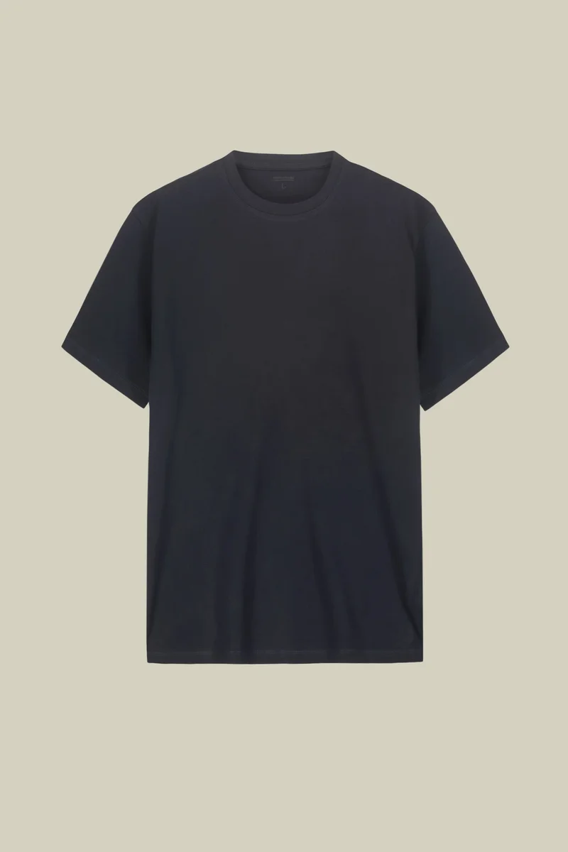 Doppelganger Blue Men's short-sleeved T-shirt in 100% cotton jersey - Dk Blue for Men | Best Price UAE