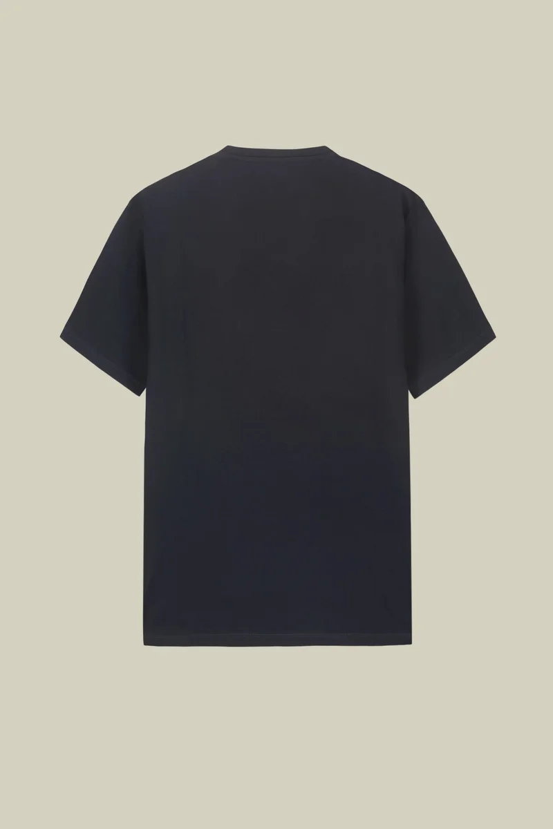 Doppelganger Blue Men's short-sleeved T-shirt in 100% cotton jersey - Dk Blue for Men | Best Price UAE