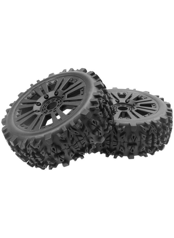 Vgoohobby - 1/8 Rc Buggy Tires 17Mm Hex Wheels Rims & Rubber Tires Compatible With Arrma Typhon 6S 3S Talion 6S Team Losi Hpi 1/8 Rc Car 4Pcs - Image 1