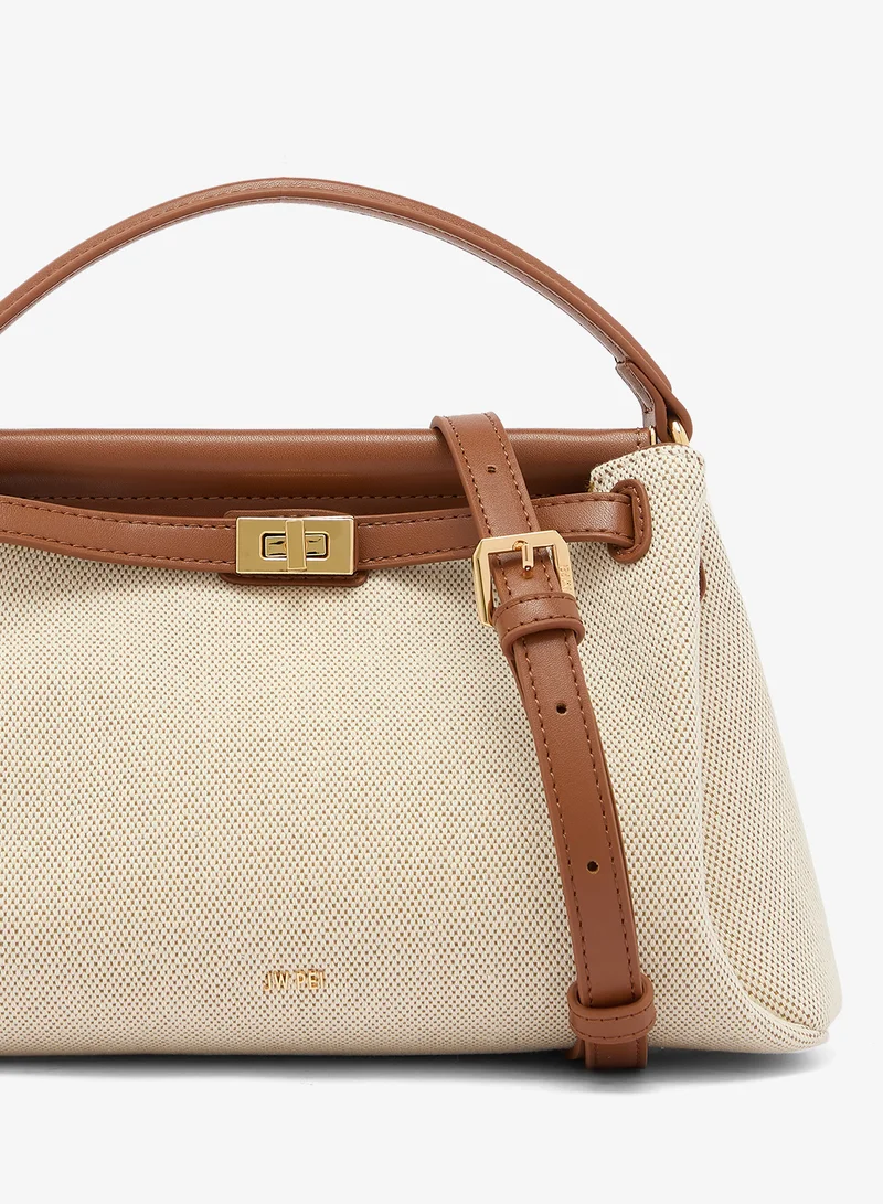 Jw Pei Brown Canvas Carmen Mini Bag for Women | Best Price UAE