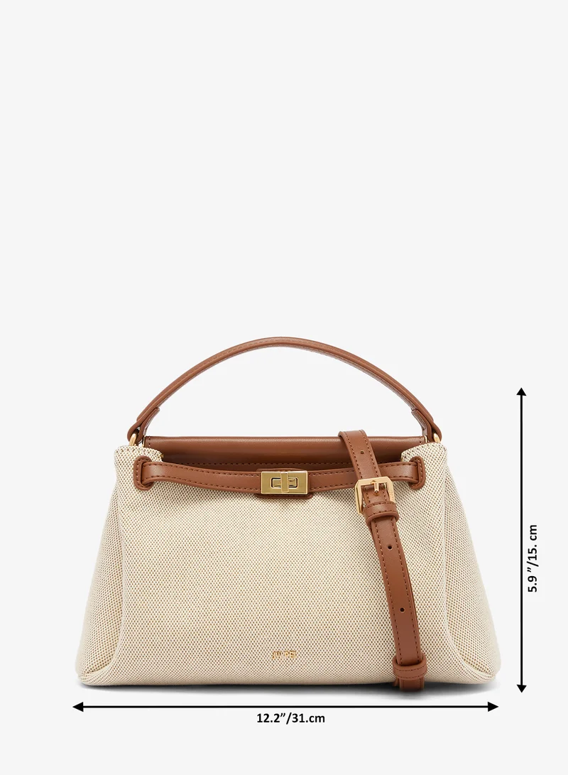 Jw Pei Brown Canvas Carmen Mini Bag for Women | Best Price UAE