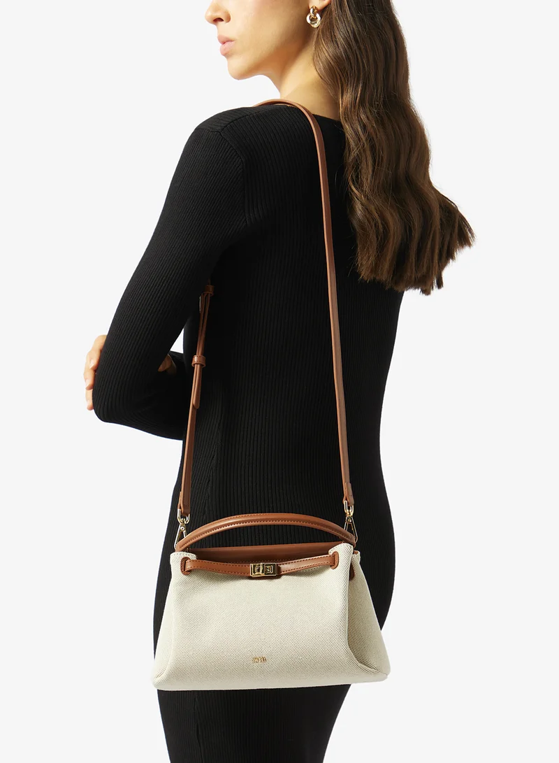 Jw Pei Brown Canvas Carmen Mini Bag for Women | Best Price UAE