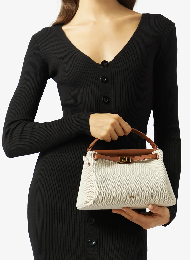 Jw Pei Brown Canvas Carmen Mini Bag for Women | Best Price UAE