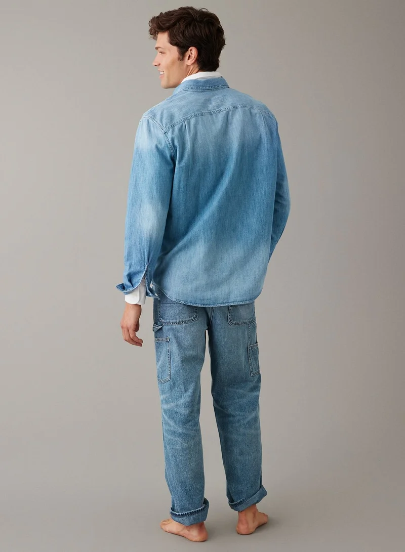 American Eagle Essential Classic Fit Denim Shirt