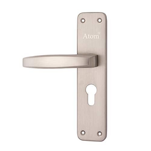 Atom Heavy Duty Mortise Door Lock with One Sided Key for Bedroom, Living Room, Main Door, Silver Satin Finish | 3 Keys | Lockset for House Hotel Office(801CYOSK) - Image 4