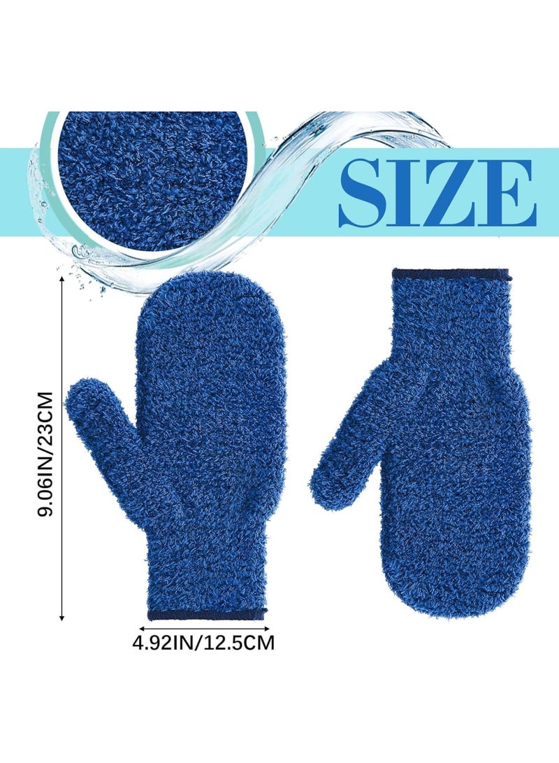 Barakah Pool Cleaning Mitts, 2 Pairs Spa and Pool Scrubbing Gloves, Durable Reusable Cleaning Mitts for Swimming Pools Hot Tubs Spa Surfaces, Non-Scratch Soft Scrub Care for Easy Maintenance, Blue - Image 2