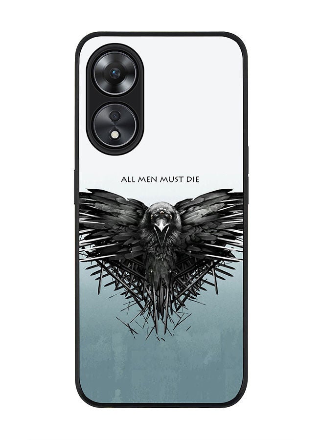 Stylizedd Rugged Black edge case for Oppo A78 5G / Oppo A58 5G Slim fit Soft Case Flexible Rubber Edges Anti Drop TPU Gel Thin Cover -  GOT All Men Must Die - Image 1