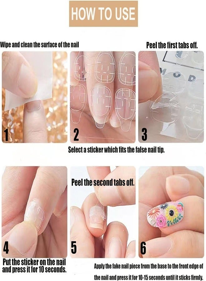 DOLOLO 360 Pcs (15 sheets) Nail Glue Stickers Double Side for Press on Nails Waterproof False Nail Tips Adhesive Nail Tabs - Image 5