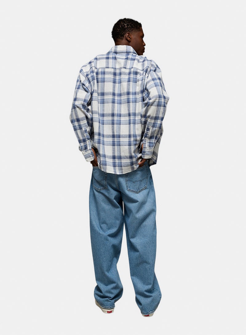 American Eagle AE Relaxed Linen-Blend Button-Up Shirt - Image 4