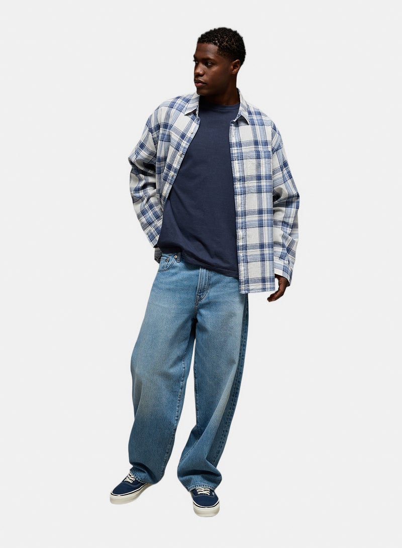 American Eagle AE Relaxed Linen-Blend Button-Up Shirt - Image 5