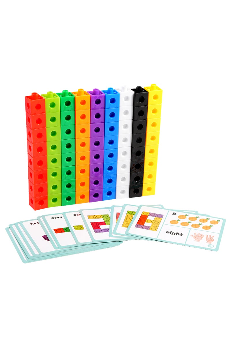 NB215C2 Magic Cube Puzzle Building Blocks Kindergarten Educational Color Recognition DIY Building Bl