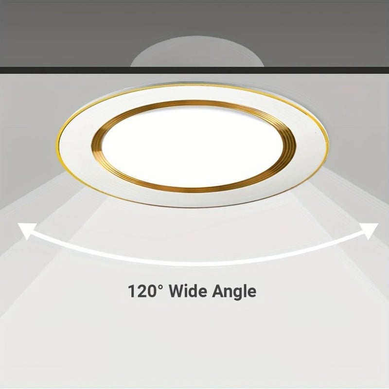 Kasotile 5 Pack 4 Inch LED Recessed Lighting 3CCT Ultra Thin Canless Wafer Ceiling Light 7 Watt 700 Lumens Dimmable High Brightness - Image 4