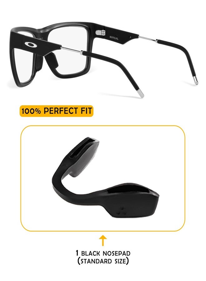 LenzProse Regular Size Nose Pads Replacement for Oakley Nxtlvl OO9249 OX8028/Portal X OO9460/Portal OO9446 Eyeglasses Frame, Silicone Soft Nose Pieces - Image 2