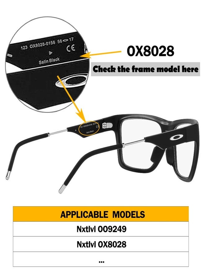 LenzProse Regular Size Nose Pads Replacement for Oakley Nxtlvl OO9249 OX8028/Portal X OO9460/Portal OO9446 Eyeglasses Frame, Silicone Soft Nose Pieces - Image 5