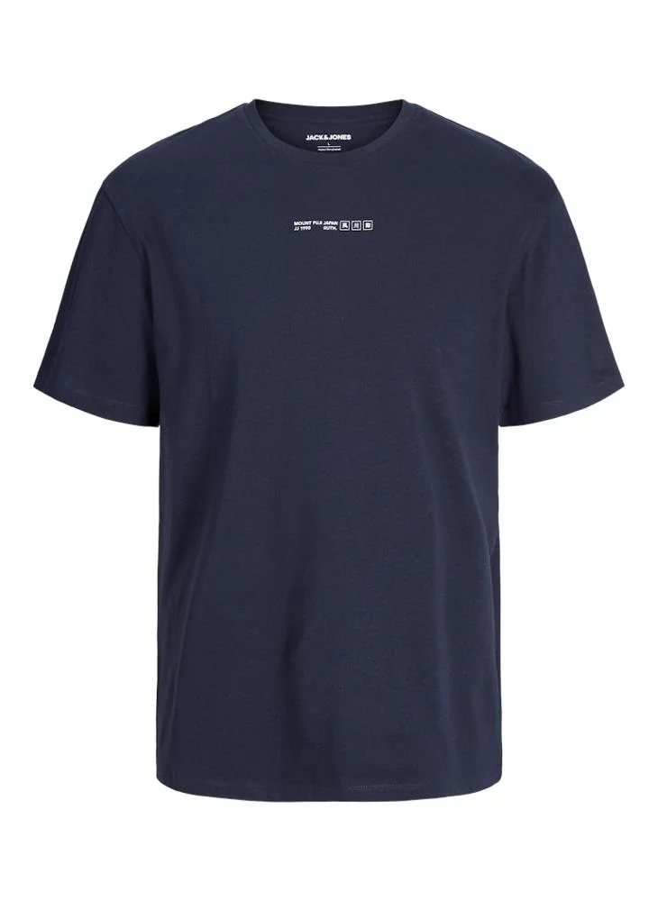 JACK & JONES Jjjayce Chest Print Crew Neck T-Shirt