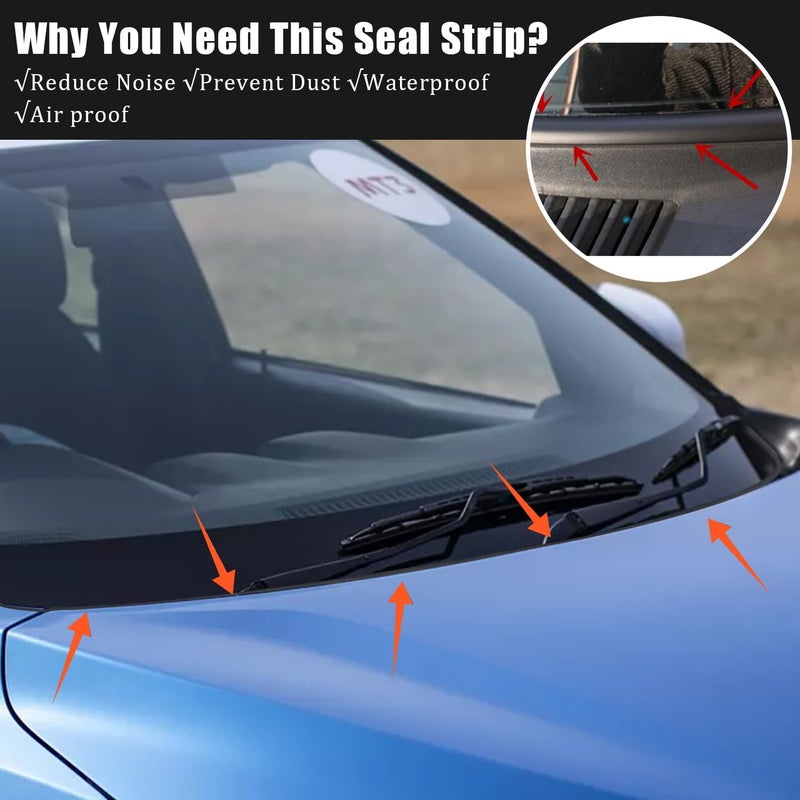 Pincuttee 6.5FT Car Seal Strip for Windshield - Image 4