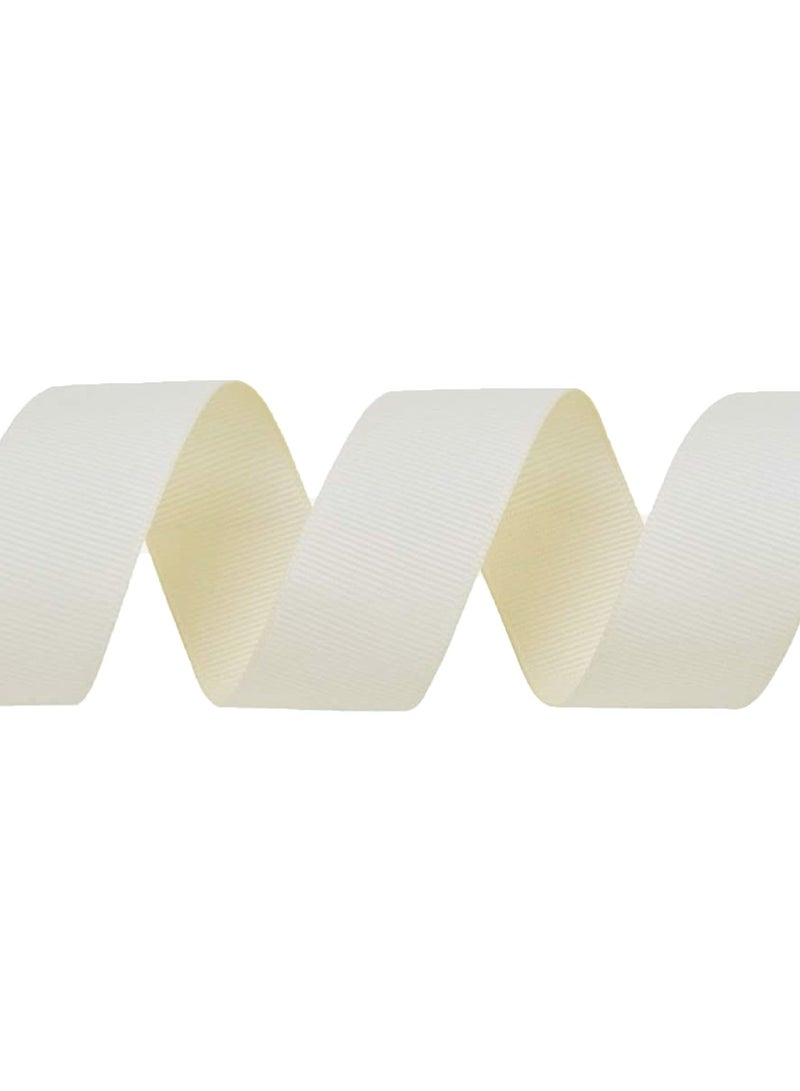 100 Yards Grosgrain Cream Ribbon for DIY Crafts Gift Package Wrapping Home Decoration 1"inch Wide - Image 2